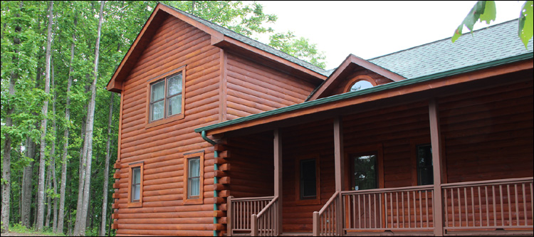 Log Home Staining in South Vienna, Ohio